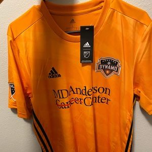 Size L houston dynamo home soccer jersey! NWOT!